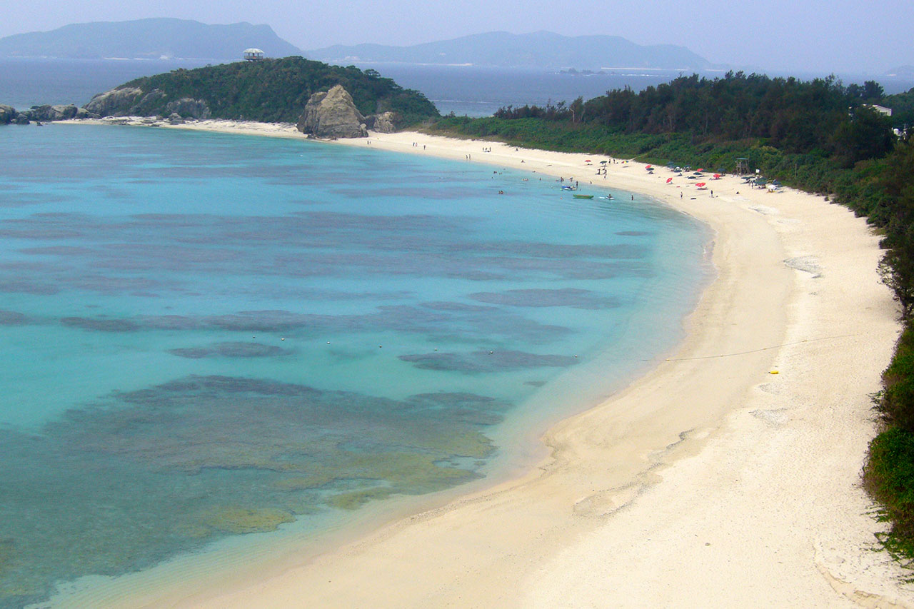 渡嘉敷島の綺麗なビーチ